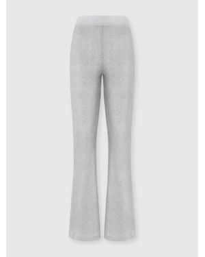 Missoni Straight-Leg Viscose Lamé Pants - Gray