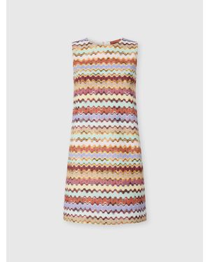 Missoni Sleeveless Raschel Mini Dress - White