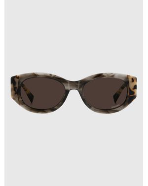 Missoni Seasonal Squared Oval Sunglasses - Brown
