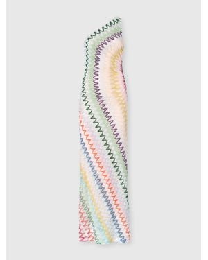 Missoni One-Shoulder Long Dress - White