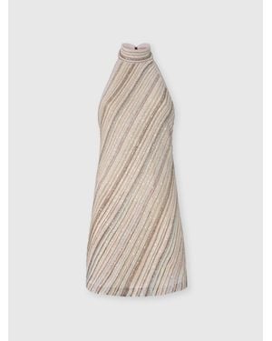 Missoni Mini Dress With Open Back And Sequins - White