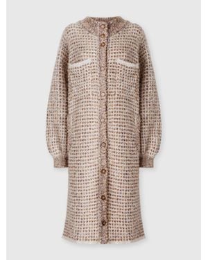 Missoni Dustermantel Aus Mohair Und Alpaka, Damen, Größe - Natur