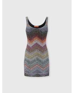Missoni Short Dress With Straps - Multicolor