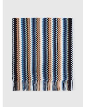 Missoni Wool-Blend Scarf - Blue