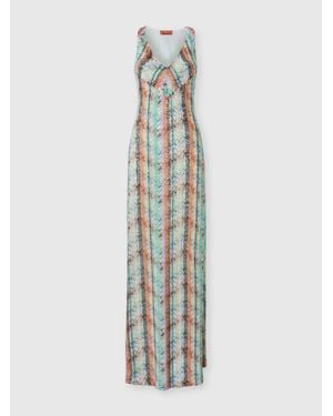 Missoni Sleeveless Long Dress - White