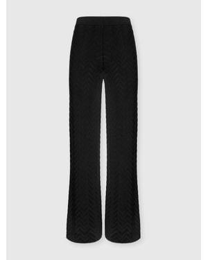 Missoni Straight-Leg Stretch Trousers - Black