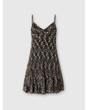 Missoni Mini Dress With Lace Ruffles - Multicolor