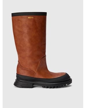Missoni Leather Half-Calf Boots - Brown