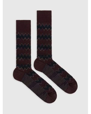 Missoni Zig Zag Wool And Cotton-Blend Ankle Socks - Multicolor