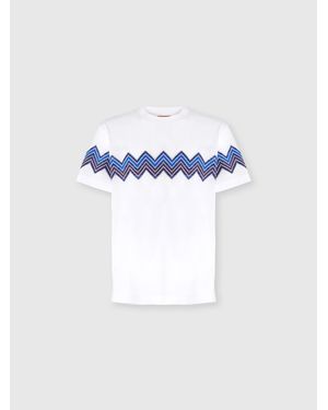 Missoni T-Shirt With Maxi Chevron Insert - White
