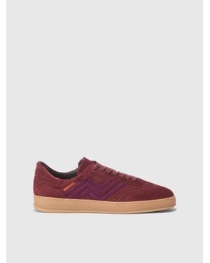 Missoni Trainers With Zig Zag Motif And Logo - Red