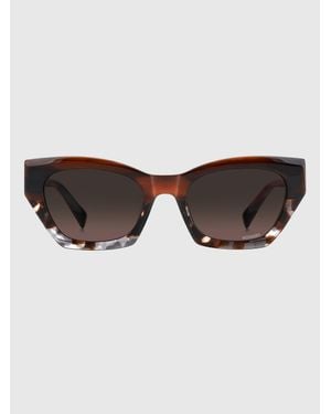 Missoni Seasonal Occhiali Da Sole Rettangolari - Marrone