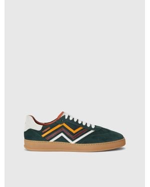 Missoni Trainers With Raised Zig Zag - Green
