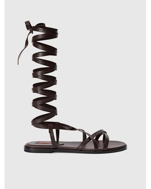 Missoni Ankle Wrap Sandal - White