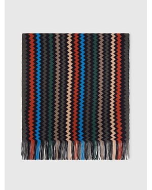 Missoni Wool-Blend Scarf - Blue