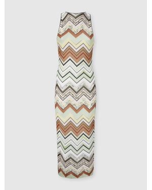 Missoni Sleeveless Long Dress - White