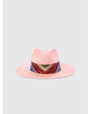 Missoni Straw Hat With Silk Ribbon - Pink