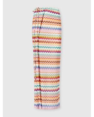 Missoni Long Pareo Skirt - White