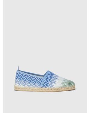 Missoni Espadrilles Zig Zag Pattern - Blue