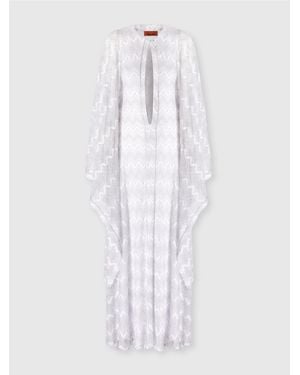 Missoni Long Cover-Up Caftan - White