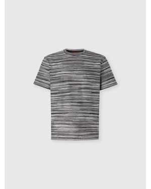 Missoni T-Shirt With Flame And Zigzag Pattern - Grey