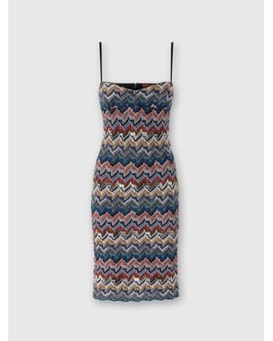 Missoni Midi Dress With Floral Lace - White
