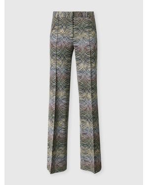 Missoni Tailored Space-Dye Viscose Lamé Trousers - Grey
