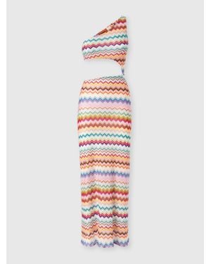 Missoni One-Shoulder Cover-Up - White