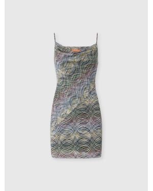Missoni Minikleid Aus Space-Dye Viskose, Damen, Größe - Grau