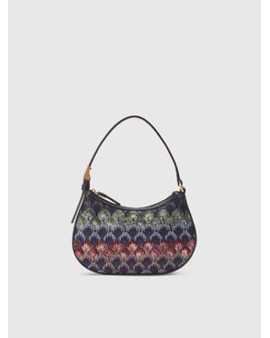 Missoni Shoulder Bag With Space-Dye Motif - White