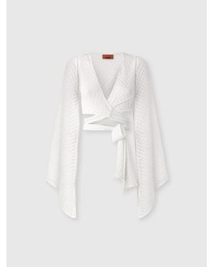 Missoni Wrap Top - White