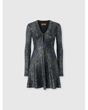 Missoni Dégradé Mini Dress With Sequins - Multicolor