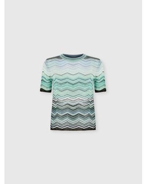 Missoni Crew-Neck T-Shirt - Blue