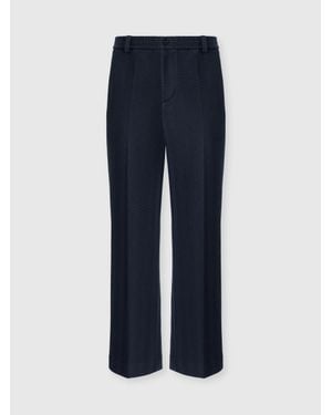 Missoni Tone-On-Tone Chevron Cotton And Viscose Pants - Blue