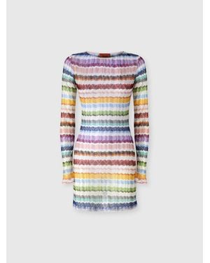 Missoni Long-Sleeve T-Shirt With Zig Zag Motif - White