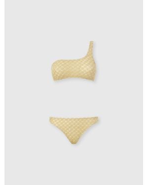 Missoni One-Shoulder Bikini - White