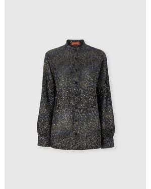 Missoni Oversized Shirt With Sequin Applications - Black