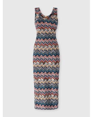 Missoni Long Lace Slip Dress - White