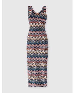 Missoni Long Lace Slip Dress - White