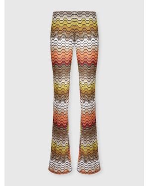 Missoni Long Trousers With Greek Motif - Multicolour