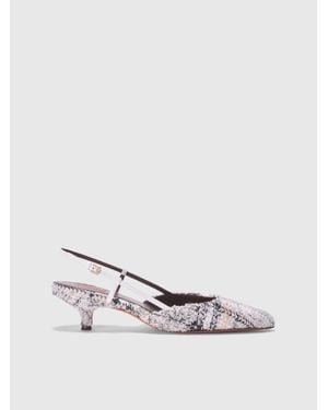 Missoni Low Check Mules - White