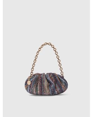 Missoni Pouch Mit Pailletten Und Schulterriemen, Damen, Größe - Weiß