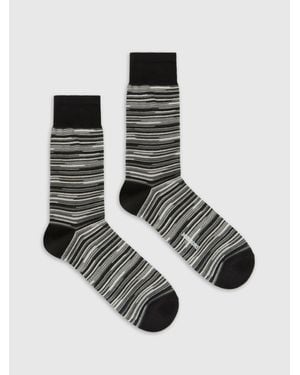 Missoni Calzini Medi Misto Cotone Fiammati, Uomo, Taglia - Bianco