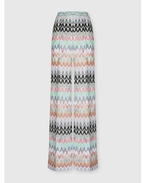 Missoni Wide-Leg Pants - White