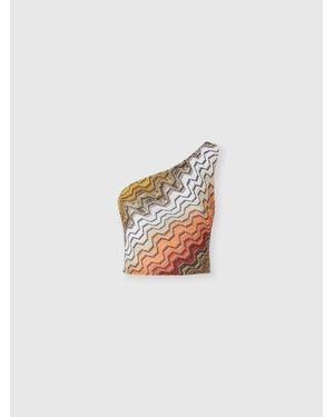 Missoni One-Shoulder Top - White