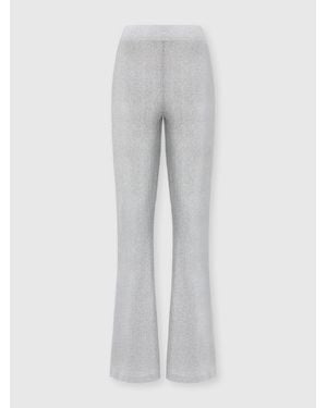 Missoni Straight-Leg Viscose Lamé Pants - Gray