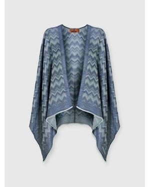 Missoni Viscose And Modal-Blend Cape - Blue