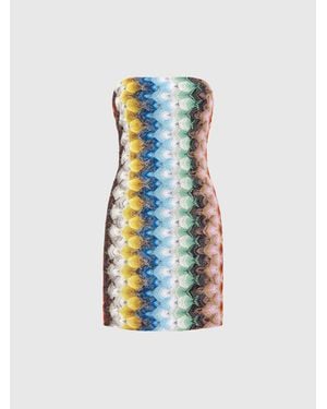 Missoni Bustier Mini Dress - Blue