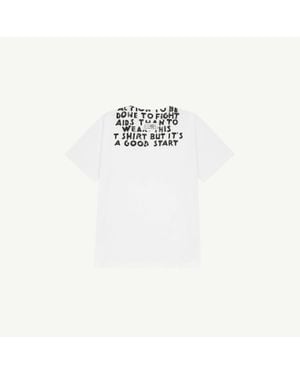 MM6 by Maison Martin Margiela V-Neck Sida T-Shirt - White