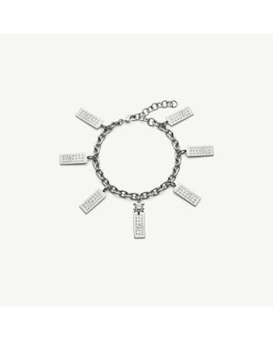 MM6 by Maison Margiela Numeric Charm Bracelet - Metallic